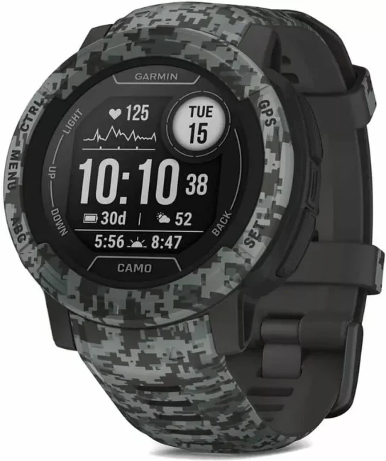 Умные часы Garmin Instinct 2 Camo Edition 45 мм (темно-серый камуфляж) - фото