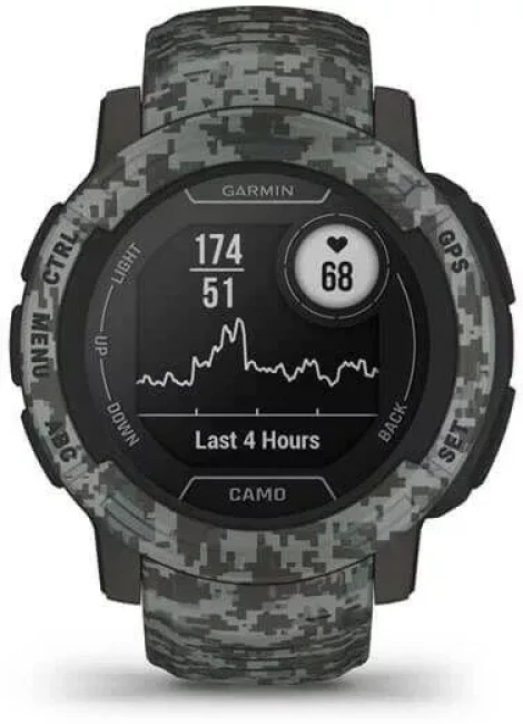 Умные часы Garmin Instinct 2 Camo Edition 45 мм (темно-серый камуфляж) - фото4