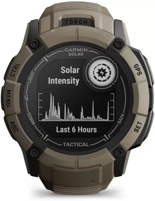 Умные часы Garmin Instinct 2x Solar Tactical Edition (светло-коричневый) - фото2