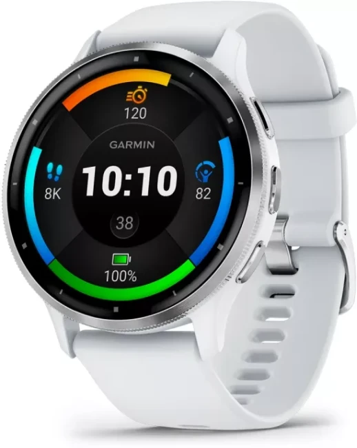 Умные часы Garmin Venu 3 (белый, с силиконовым ремешком)