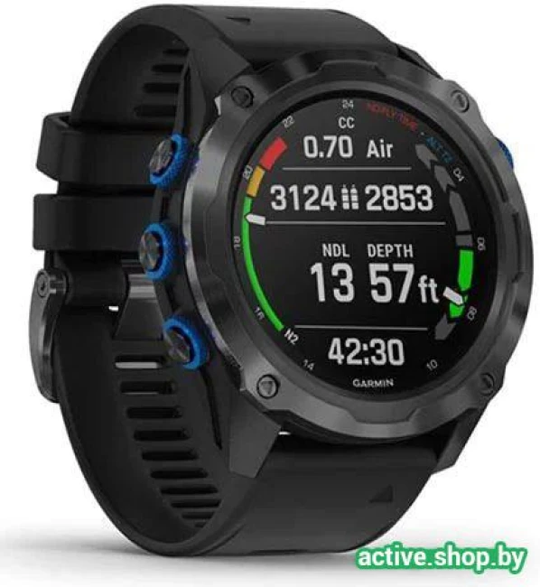 Умные часы Garmin Descent Mk2i (титан с DLC/черный) - фото2