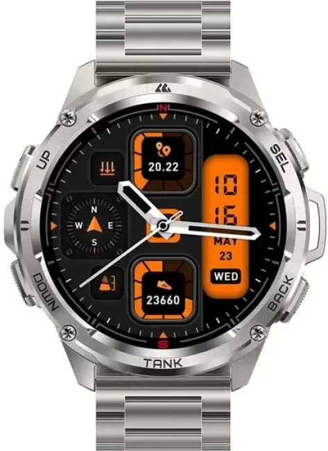 Умные часы Kospet Tank T3 Ultra Special Edition (серебристый) - фото
