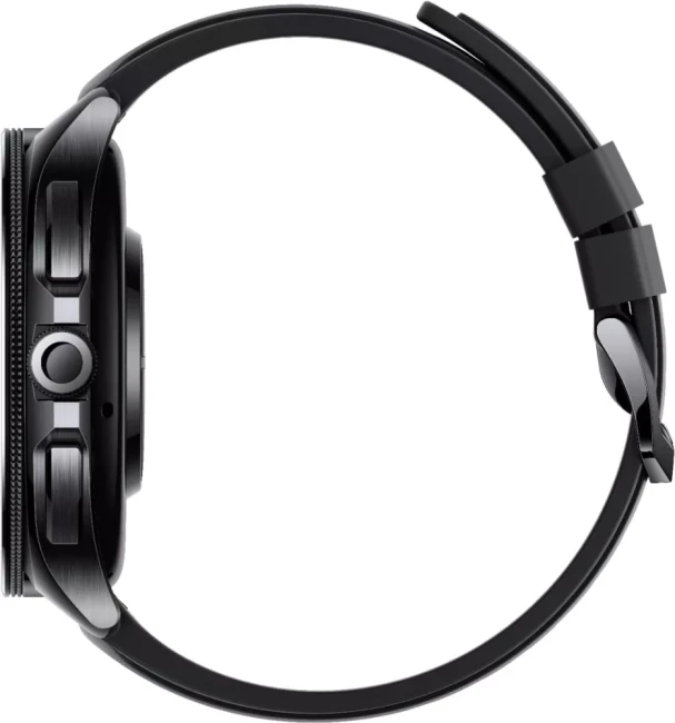 Умные часы Xiaomi Watch 2 Pro LTE (черный, с черным силиконовым ремешком, международная версия) - фото3