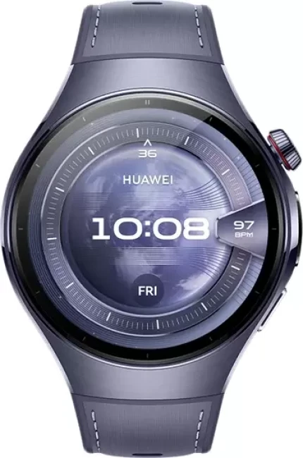 Умные часы Huawei Watch 5 46 мм (фиолетовый, с фиолетовым силиконовым ремешком, международная версия) - фото4