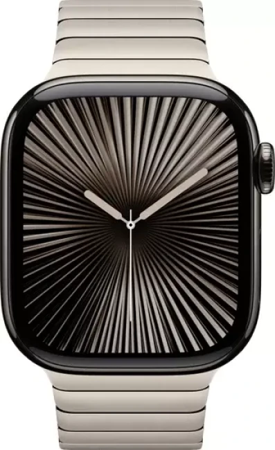 Умные часы Apple Watch Series 10 LTE 46 мм (титановый корпус, сланец/натуральный, стальной ремешок) - фото2