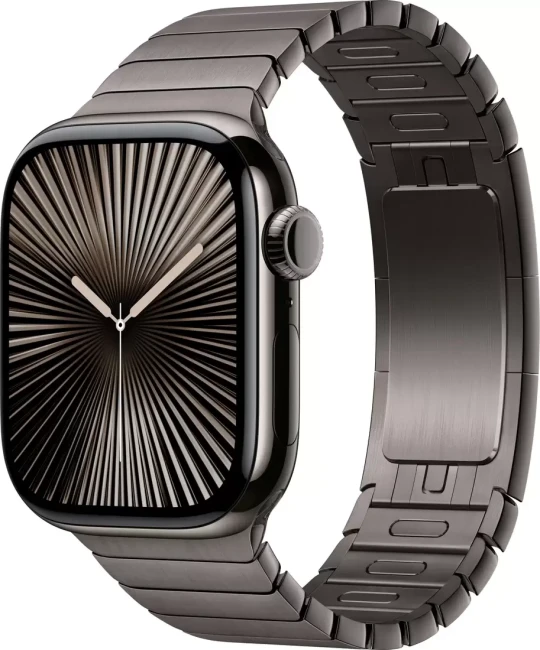 Умные часы Apple Watch Series 10 42 мм (титановый корпус, сланец/сланец, стальной ремешок)
