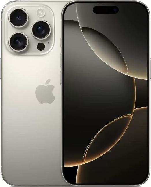 Смартфон Apple iPhone 16 Pro Dual SIM 128GB (природный титан) - фото