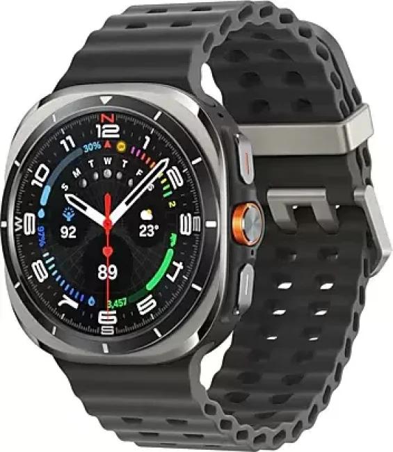 Умные часы Samsung Galaxy Watch Ultra 2025 47 мм LTE (серый титан) - фото