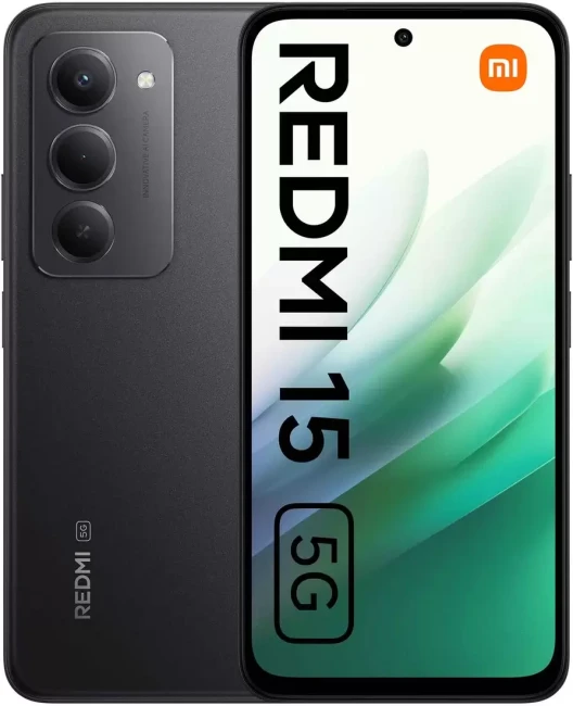 Смартфон Redmi 15 5G 8GB/256GB европейская версия (черный)