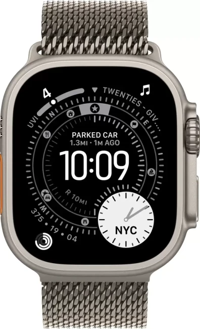 Умные часы Apple Watch Ultra 3 LTE 49 мм (титановый корпус, природный/природный, миланская петля L) - фото2