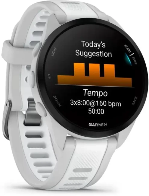 Умные часы Garmin Forerunner 165 (туманно-серый/белый камень) - фото3