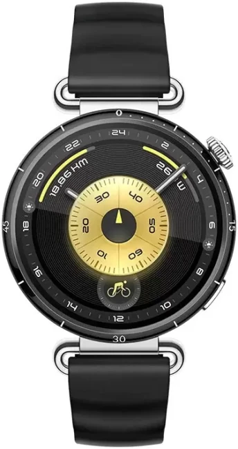 Умные часы Huawei Watch GT 6 41 мм (серебристый, с черным силиконовым ремешком, международная версия) - фото2