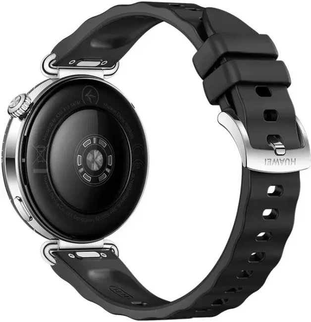 Умные часы Huawei Watch GT 6 41 мм (серебристый, с черным силиконовым ремешком, международная версия) - фото3
