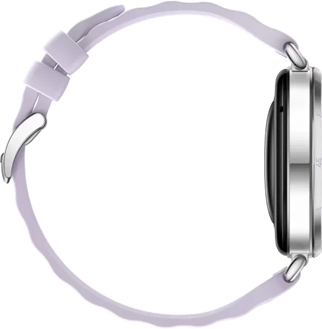 Умные часы Huawei Watch GT 6 41 мм (серебристый, с сиреневым силиконовым ремешком, международная версия) - фото4