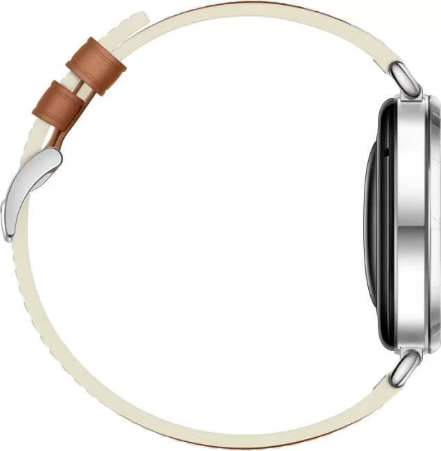 Умные часы Huawei Watch GT 6 41 мм (серебристый, с коричневым кожаным ремешком, международная версия) - фото4