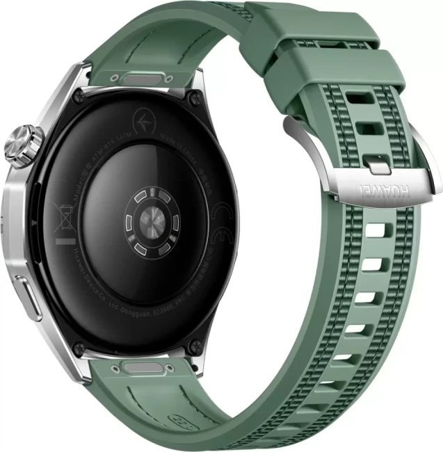 Умные часы Huawei Watch GT 6 46 мм (серебристый, с зеленым плетеным ремешком, международная версия) - фото2