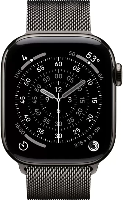 Умные часы Apple Watch Series 11 LTE 42 мм (титановый корпус, сланец/сланец, миланская петля) - фото2