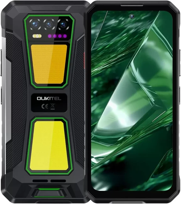 Смартфон Oukitel WP58 Pro 8GB/128GB (черный/зеленый)