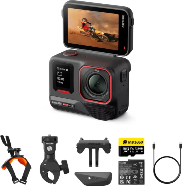 Экшн-камера Insta360 Ace Pro 2 (Motorcycle Bundle)