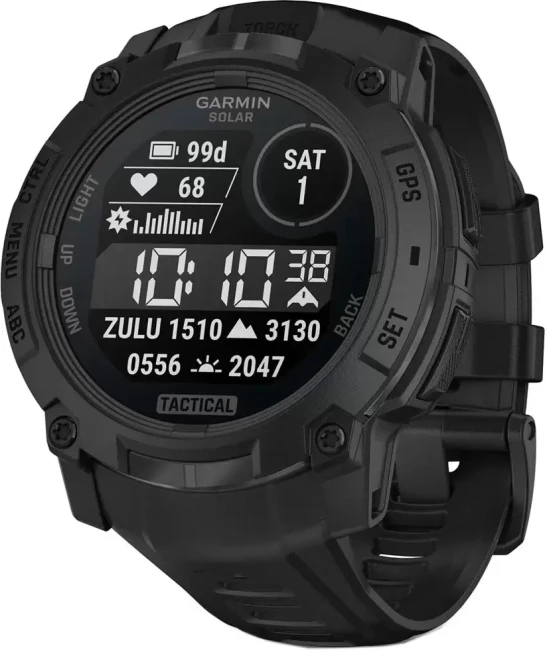 Умные часы Garmin Instinct 3 Solar Tactical Edition 50 мм (черный) - фото