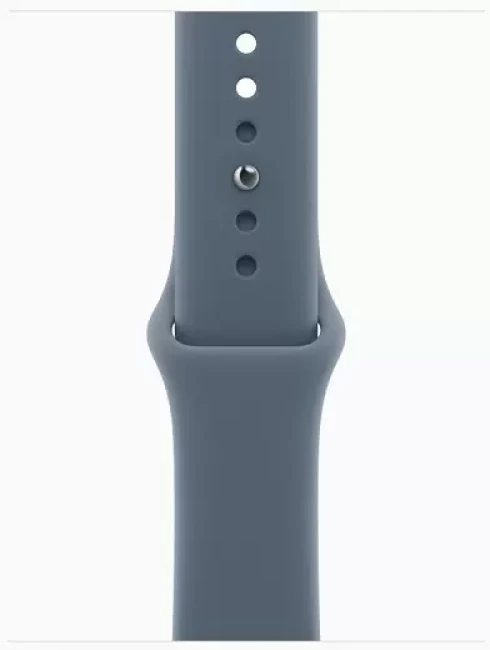 Умные часы Apple Watch Series 11 46 мм (алюминиевый корпус, серебристый/синий, спортивный силиконовый ремешок) - фото3