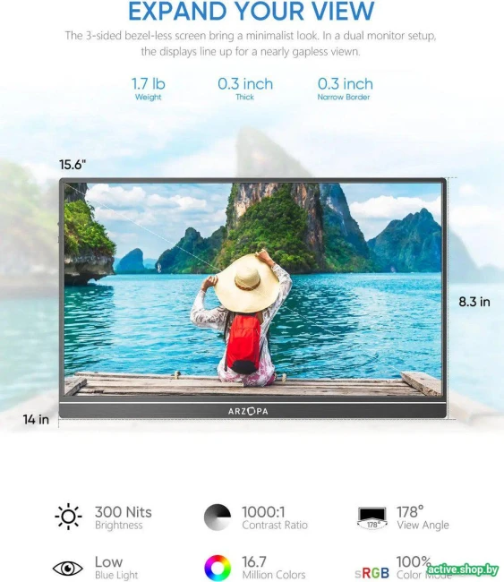 Портативный монитор Arzopa S1 Table - фото2