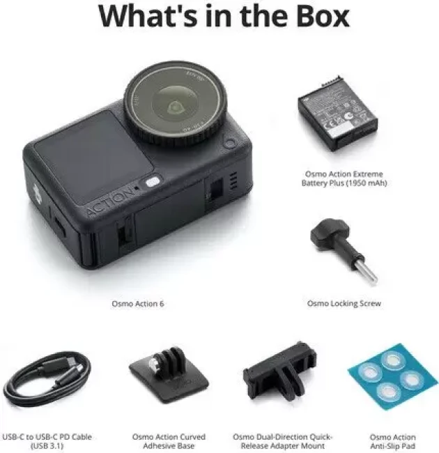Экшн-камера DJI Osmo Action 6 Standard Combo - фото3