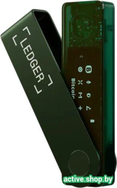 Аппаратный криптокошелек Ledger Nano X (темно-зеленый) - фото