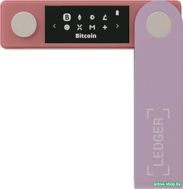 Аппаратный криптокошелек Ledger Nano X (розовый) - фото2