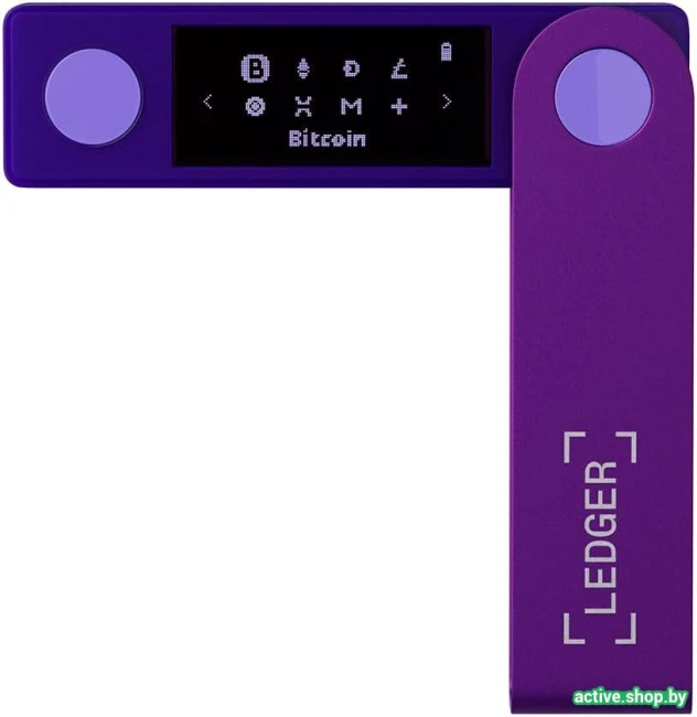Аппаратный криптокошелек Ledger Nano X (фиолетовый аметист) - фото2