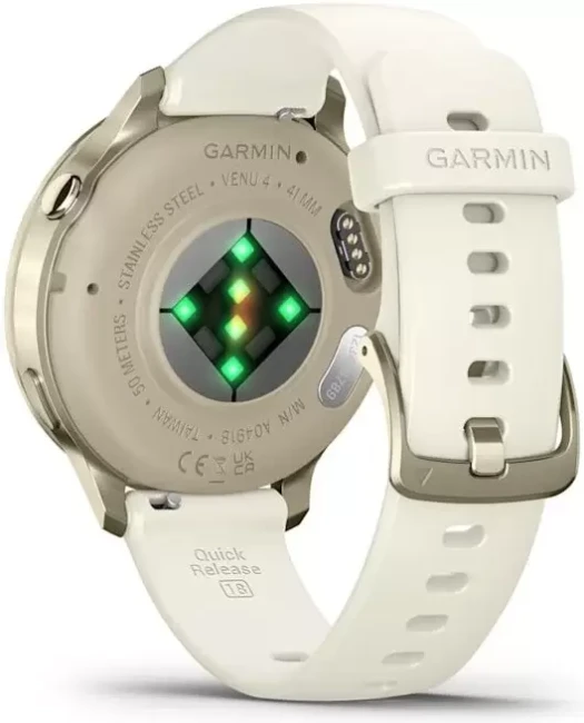 Умные часы Garmin Venu 4 41 мм (золотистый/слоновая кость) - фото4