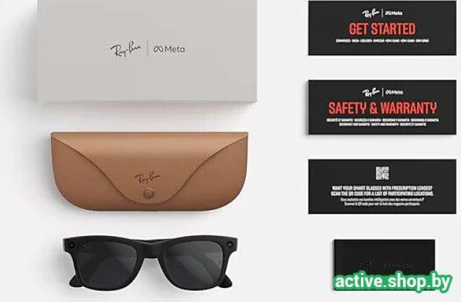 Умные очки Ray-Ban Meta Wayfarer Gen 2 RW4012 (черный матовый/графитовый) - фото7