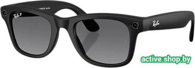 Умные очки Ray-Ban Meta Wayfarer Gen 2 RW4012 (черный матовый/графитовый) - фото
