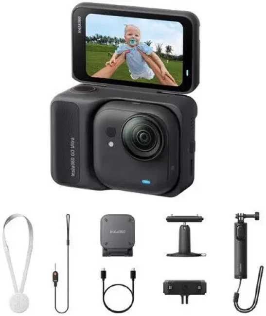 Модульная экшен-камера Insta360 GO Ultra (Creator Bundle, черный) - фото