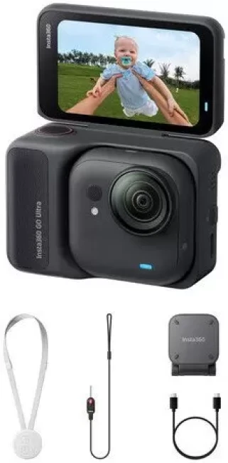 Модульная экшен-камера Insta360 GO Ultra (Standard Bundle, черный) - фото