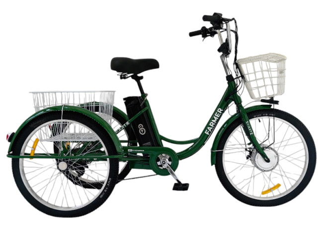 Трёхколёсный электровелосипед Smart8 Farmer - фото