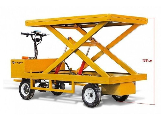 Платформенная электротележка RuTrike ПЛИТА ЛИФТЕР 1800 - фото