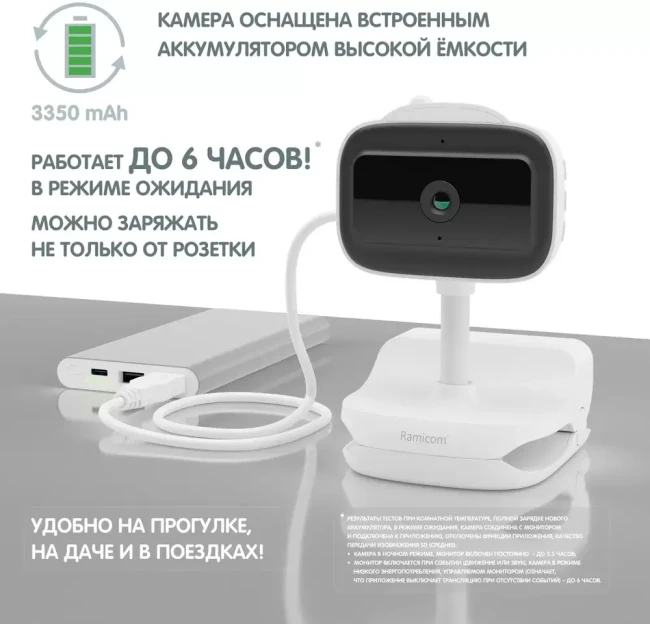 Видеоняня Ramicom VRC400X2 - фото4