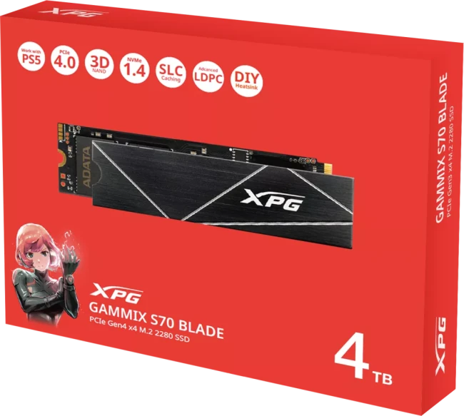 Жесткий диск SSD A-Data XPG GAMMIX S70 Blade 4TB AGAMMIXS70B-4T-CS - фото6