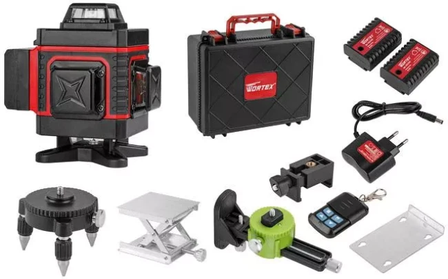 Лазерный нивелир Wortex LL 0340 - фото