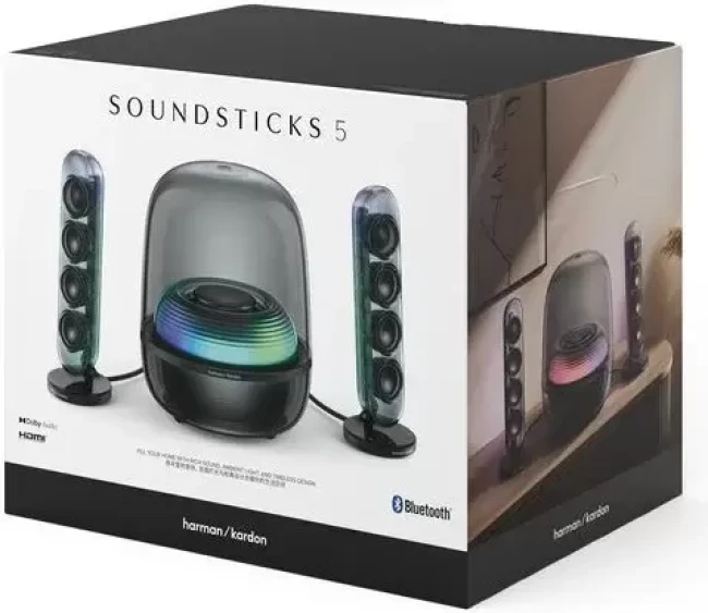 Мультимедиа акустика Harman/Kardon SoundSticks 5 (черный) - фото3
