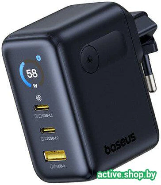 Сетевое зарядное Baseus PicoGo AE21 Fast Charger 2C+U 100W EU E0121B00 - фото2