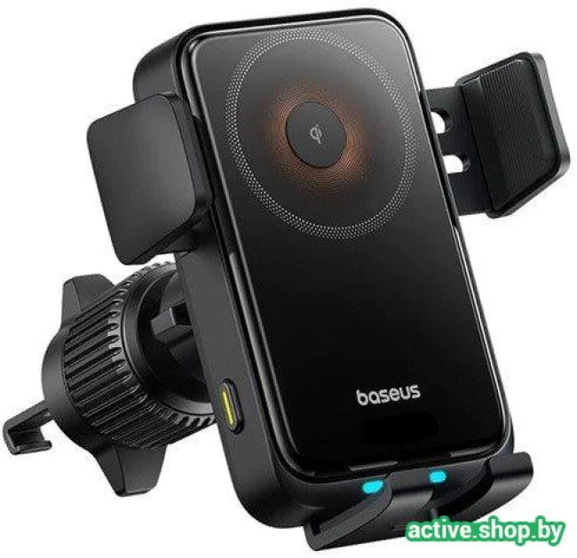 Держатель для смартфона Baseus Wisdom Pro Auto Coil Alignment Car Mount Wireless Charger Air C40381501123-00 - фото