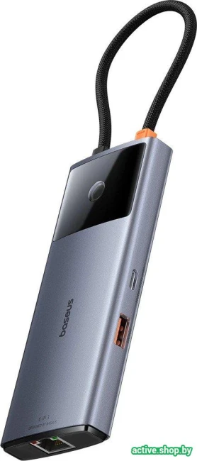 Док-станция Baseus Metal Gleam Series II 6-in-1 USB Hub B00061802813-00 - фото4
