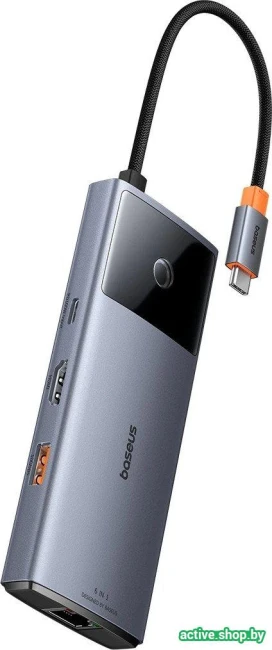 Док-станция Baseus Metal Gleam Series II 6-in-1 USB Hub B00061802813-00 - фото5