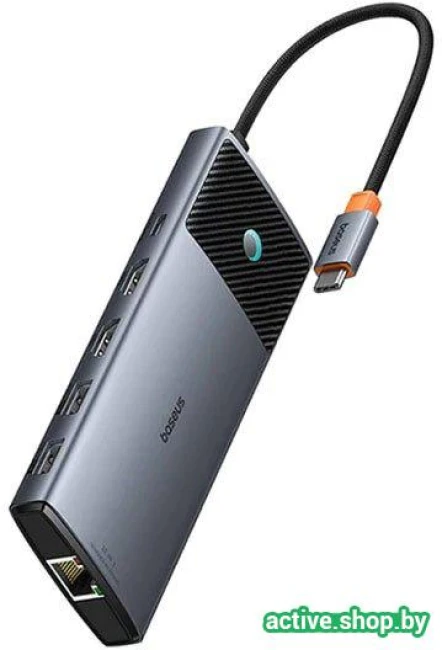 Док-станция Baseus Metal Gleam Series II 10-in1 USB Hub B00061800813-01 - фото2