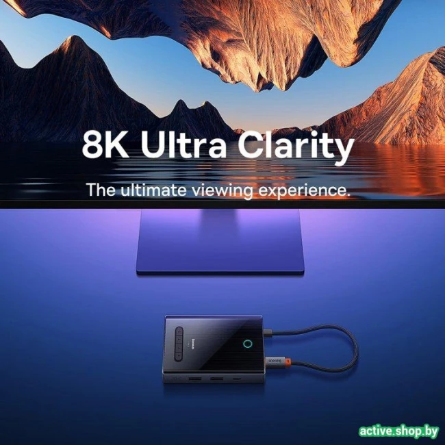 Док-станция Baseus Focus Series 8 Port Four-Screen Type-C Hub Adapter WKYY030413 - фото6