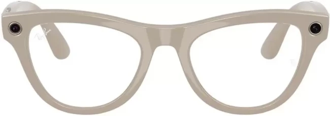 Умные очки Ray-Ban Meta Skyler RW4010 (серый глянцевый/прозрачный/синий) - фото3