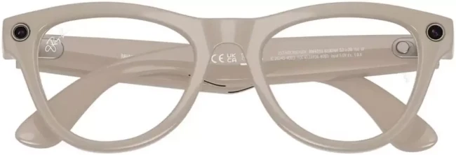 Умные очки Ray-Ban Meta Skyler RW4010 (серый глянцевый/прозрачный/синий) - фото6