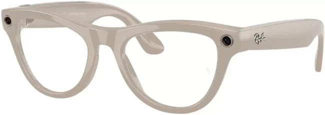 Умные очки Ray-Ban Meta Skyler RW4010 (серый глянцевый/прозрачный/синий) - фото7